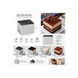 Lilasso Home 8x8 Tek kişilik Kare Kek Pasta Kalıbı