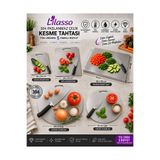 Lilasso Home Profesyonel Kesme Tahtası Seti 5 Parça-Tamamı Paslanmaz Çelik
