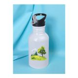 lili hediyelik Ağaç Baskılı Matara Suluk 600 ml - Sporcu Suluğu, Büyük Suluk, Spor Matara, Sporcu Sulukları