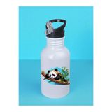 lili hediyelik Ağaçta Panda Baskılı Matara Suluk 600 ml - Sporcu Suluğu, LH9732649823462352