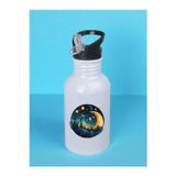 lili hediyelik Ay Yıldızlar Baskılı Matara Suluk 600 ml - Sporcu Suluğu, Büyük Suluk, Spor Matara, Sporcu Sulukları