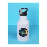 lili hediyelik Ay Yıldızlar Baskılı Matara Suluk 600 ml - Sporcu Suluğu, LH97236498234235234