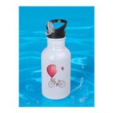 lili hediyelik Bisiklet Balon Baskılı Matara Suluk 600 ml - Kız Çocuk Suluk, Kız Sulukları