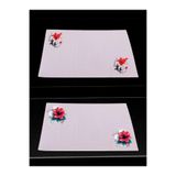 lili hediyelik Çiçek Teması Baskılı Mutfak Masası 2'li Keten Servis Bezi 28x40 Cm Amerikan Servis Bej, LH9820742035235234234