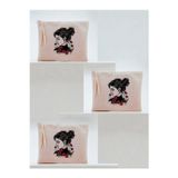 lili hediyelik Çiçekli Kadın Baskılı 3'lü Makyaj Çantası 20x25 Cm - Kadın Doğum Günü Hediyesi Kadın Hediye Ürün