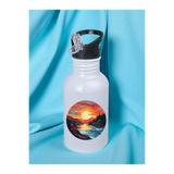 lili hediyelik Doğa Baskılı Matara Suluk 600 ml - Sporcu Suluğu Beyaz, LH937264928364235235