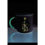 lili hediyelik Gitar Baskılı Kırmızı Ağızlı Kupa Bardak - Seramik Çay, Kahve Hediyelik Bardağı
