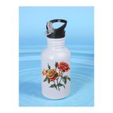 lili hediyelik Güller Matara Suluk 600 ml - Çocuk Suluk Matara Beyaz, LH8732648923432523423