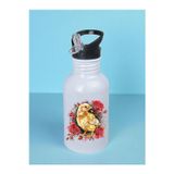 lili hediyelik Güllü Civciv Baskılı Matara Suluk 600 ml - Sporcu Suluğu, Büyük Suluk, Spor Matara, Sporcu Sulukları