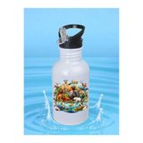 lili hediyelik Hayvanlar Alemi Matara Suluk 600 ml - Çocuk Suluk Matara Beyaz, LH9376492832351231