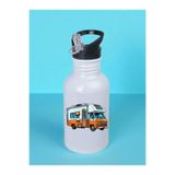 lili hediyelik Karavan Teması Matara Suluk 600 ml - Sporcu Suluğu Beyaz, LH937642973846235235234