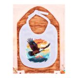 lili hediyelik Kartal Baskılı 2 Adet Bebek Mama Önlüğü Tek Ebat