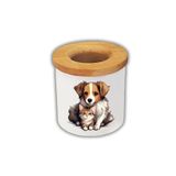 lili hediyelik Kedi Köpek Sarılması Temalı Kalemlik Kalem Kutusu