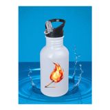 lili hediyelik Kibrit Baskılı Matara Suluk 600 ml - Kız Çocuk Suluk, Kız Sulukları