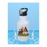 lili hediyelik Köy Evi Matara Suluk 600 ml - Çocuk Suluk Matara Beyaz, LH9786329482365423523423