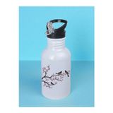 lili hediyelik Kuşlar Baskılı Matara Suluk 600 ml - Sporcu Suluğu, Büyük Suluk, Spor Matara, Sporcu Sulukları