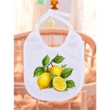 Lili Hediyelik Limon Baskılı 2 Adet Bebek Mama Önlüğü - Çok Renkli - Standart