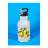 lili hediyelik Limon Baskılı Matara Suluk 600 ml - Kız Çocuk Suluk, Kız Sulukları