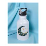 lili hediyelik Modern Ay Baskılı Matara Suluk 600 ml - Sporcu Suluğu, Büyük Suluk, Spor Matara, Sporcu Sulukları
