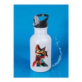 lili hediyelik Modern Kedi Baskılı Matara Suluk 600 ml - Kız Çocuk Suluk, Kız Sulukları