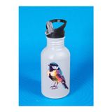 lili hediyelik Modern Kuş Baskılı Matara Suluk 600 ml - Kız Çocuk Suluk, Kız Sulukları