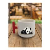 lili hediyelik Panda Temalı Kahve Bardağı Seramik Kupa - Seramik Çay, Kahve Hediyelik Bardağı