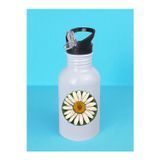 lili hediyelik Papatya Temalı Matara Suluk 600 ml - Sporcu Suluğu, Büyük Suluk, Spor Matara, Sporcu Sulukları