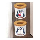 lili hediyelik Penguen 2'li Kalemlik - Masa Üstü Düzenleyici Kalemlik, Masa Üstü İsim Yazılı Kalemlik