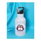 lili hediyelik Penguen Baskılı Matara Suluk 600 ml - Sporcu Suluğu, Büyük Suluk, Spor Matara, Sporcu Sulukları