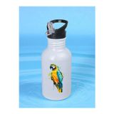lili hediyelik Renkli Papağan Matara Suluk 600 ml - Çocuk Suluk Matara, Çocuk Su Matarası