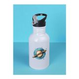 lili hediyelik Saturn Baskılı Matara Suluk 600 ml - Sporcu Suluğu, Büyük Suluk, Spor Matara, Sporcu Sulukları