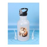 lili hediyelik Sevimli Kediler Matara Suluk 600 ml - Çocuk Suluk Matara, Çocuk Su Matarası