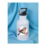 lili hediyelik Sevimli Kuş Baskılı Matara Suluk 600 ml - Sporcu Suluğu, Büyük Suluk, Spor Matara, Sporcu Sulukları