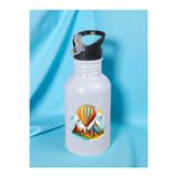 lili hediyelik Uçan Balon Baskılı Matara Suluk 600 ml - Sporcu Suluğu, Büyük Suluk, Spor Matara, Sporcu Sulukları