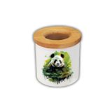 lili hediyelik Yeşillik İçinde Panda Baskılı Kalemlik Kalem Kutusu