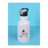 lili hediyelik Yılbaşı Baskılı Matara Suluk 600 ml - Sporcu Suluğu, LH98327649234823523234