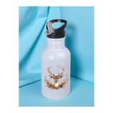 lili hediyelik Yılbaşı Geyiği Matara Suluk 600 ml - Sporcu Suluğu Beyaz, LH9763249823235234