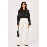 Lili Woman Kadın Crop Denim Kot Ceket Yıkamalı Ty.jct01s