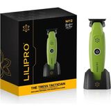Lilipro LİLİPRO M12 Profesyonel Berberler Için Şarj Edilebilir Sakal ve Saç Kesme Makinesi Sıfır Boşluklu T Bıçak | - Yeşil
