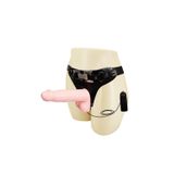 Lilitu Shop 16,5 cm Belden Bağlamalı İçi Dolu Titreşimli Strapon Penis