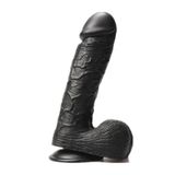 Lilitu Shop 24 cm Dev Boy Realistik Vantuzlu Siyahi Dildo Penis PX047S