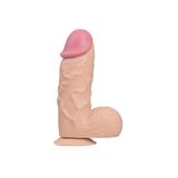Lilitu Shop 24,5 cm Vantuzlu Realistik Penis Anal Vajinal Dildo PX164