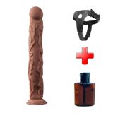 Lilitu Shop 35 cm Belden Bağlamalı Gerçekçi Uzun & Kalın Dildo Penis BDM1141B