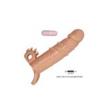 Lilitu Shop 4 Cm Dolgu Uzatmalı Titreşimli Penis Kılıfı Prezervatif Vibratör - Connor
