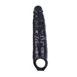 Lilitu Shop 7 cm Dolgulu Realistik Siyahi Penis Kılıfı BDM1525S