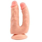 Lilitu Shop İki Uçlu Vantuzlu Realistik Çatal Dildo BDM2154