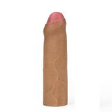 Lilitu Shop Nature Extender 4.5 cm Dolgulu Premium Silikon Sünnetsiz Melez Penis Kılıfı LV4212B