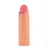 Lilitu Shop Nature Extender 4.5 cm Dolgulu Premium Ten Rengi Silikon Penis Kılıfı LV4211F