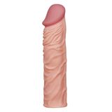 Lilitu Shop Nature Extender 5 cm Dolgulu Premium Ten Rengi Silikon Penis Kılıfı LV1052F