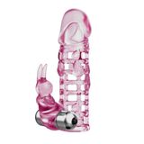 LilituShop 13 cm Klitoral Uyarıcılı Titreşimli Penis Kılıfı B1251
